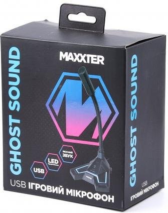 Мікрофон Maxxter Ghost Sound Black