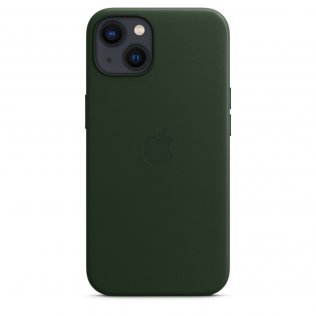 Чохол Apple for iPhone 13 Mini - Leather Case with MagSafe Sequoia Green (MM0J3)