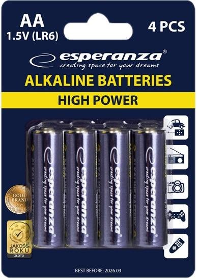 Батарейка Esperanza AA Baterie Alkaliczne (BL/4) (EZB101)