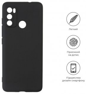 Чохол ArmorStandart for Motorola G60/G40 Fusion - Matte Slim Fit Black (ARM60526)