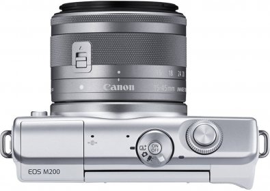 Цифрова фотокамера Canon EOS M200 kit 15-45mm IS STM White (3700C032)