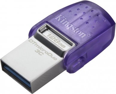 Флешка USB Kingston DataTraveler microDuo 3C 128GB (DTDUO3CG3/128GB)
