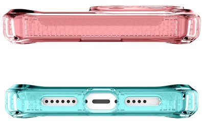 Чохол iTSkins for iPhone 14 Pro Max SUPREME R PRISM with MagSafe light pink and light blue (AP4M-SUPMA-LPLB)