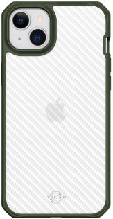 Чохол iTSkins for iPhone 14 Plus HYBRID R TEK Olive Green and Transparent (AP4R-HBTEK-KATR)
