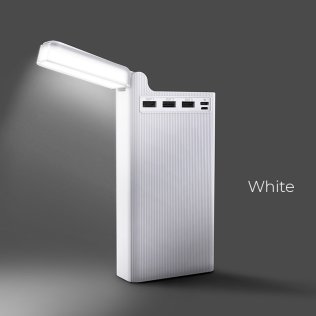 Батарея універсальна Hoco J62 Jove table lamp 30000mAh White (J62 30000 White)