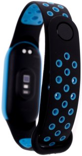 Ремінець Climber for Xiaomi Mi Band 7 - Silicone Two-color Black blue