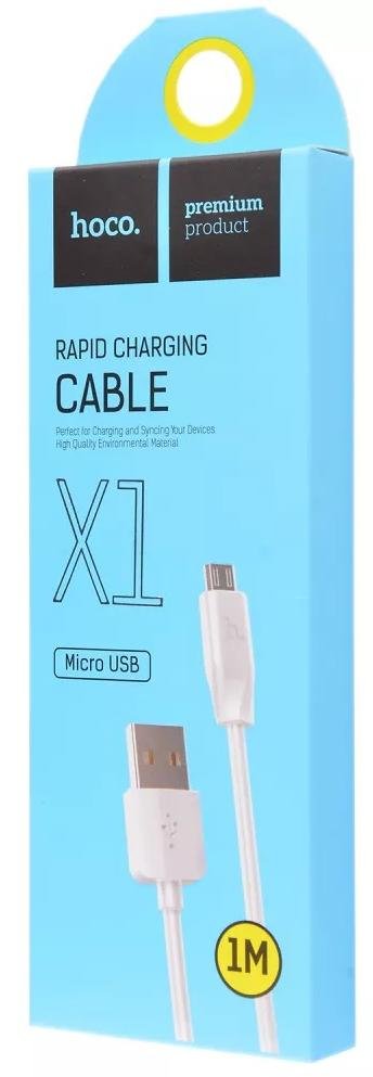 Кабель Hoco X1 AM / Micro USB 1m White (x1_Micro_White)