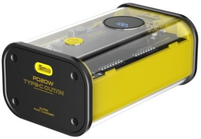 Батарея універсальна BYZ W89 10000mAh 22.5W Yellow (BYZ-W89-Y)