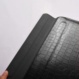 Чохол WIWU Skin Croco Geniunie Leather Sleeve for MacBook Pro 14.2 Black (6936686403993)