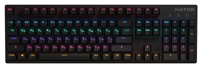 Клавіатура Hator Starfall ENG/UA Outeme Red Black (HTK-608)