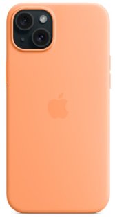 Чохол Apple for iPhone 15 Plus - Silicone Case with MagSafe Orange Sorbet (MT173)