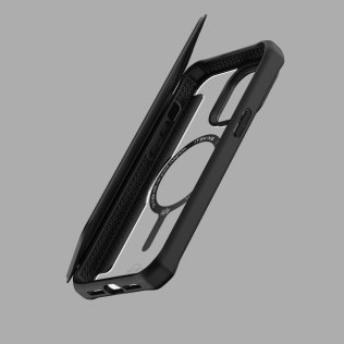 Чохол iTSkins for iPhone 15 HYBRID R Folio Black (AP5N-HYFMA-BKRL)