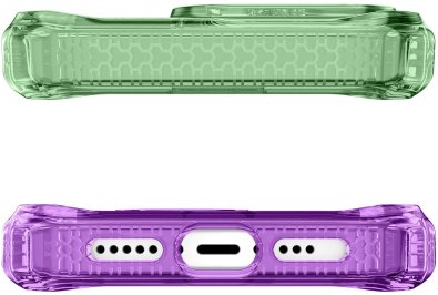 Чохол iTSkins for iPhone 15 Supreme R Prism with MagSafe Light green and light purple (AP5N-SUPMA-LGLP)