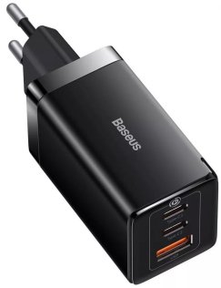 Зарядний пристрій Baseus GaN5 Pro PD QC 65W 3.25A Black with Type-C/Type-C (CCGP120201)