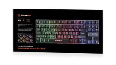 Клавіатура Real-EL Gaming 8710 TKL Backlit (EL123100030)