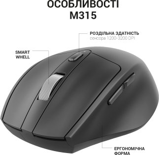 Миша OfficePro M315B Wireless Black