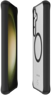 Чохол iTSkins for Samsung S24 Plus - HYBRID R Frost Black (SGKP-HMFRT-BLCK)