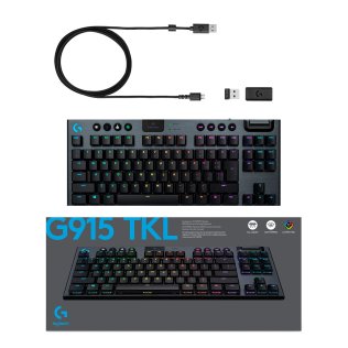 Клавіатура Logitech G915 TKL US International Tactile Carbon