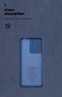 for Xiaomi Redmi 13C 4G/Poco C65 - Icon Case Camera Cover Dark Blue