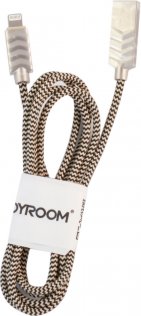 Кабель USB JoyRoom S-M327L Zinc Alloy Braided AM / Lightning 1.2 м золотий