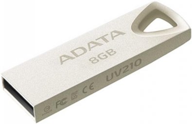 Флешка USB A-Data UV210 8 ГБ (AUV210-8G-RGD) срібляста