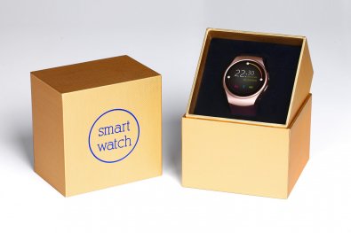 Смарт годинник SmartYou S1 золотий/коричневий