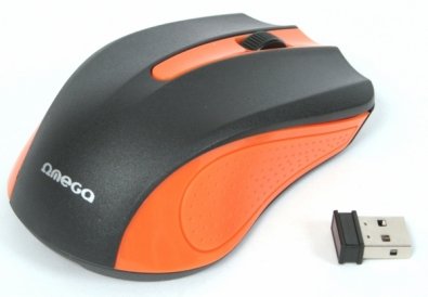 Мишка, Omega OM-419 Wireless Оранжева 