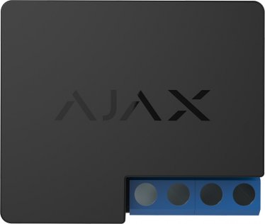 Реле для дистанційного керування побутовими приладами Ajax WallSwitch Black