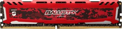 Оперативна пам’ять Crucial Micron Ballistix Sport LT Red 1x8GB BLS8G4D26BFSEK