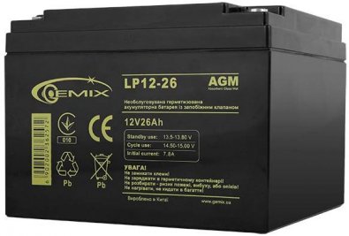 Батарея для ПБЖ Gemix LP12-26