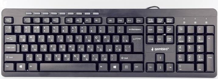 Клавіатура мультимедійна Gembird KB-UM-106-RU Black