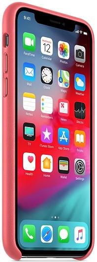 Чохол-накладка Apple для iPhone XS - Leather Case Peony Pink