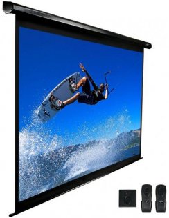 Проекційний екран Elite Screens VMAX135UWH2-E24 2,9м. х 1,6м. настінний моторизований Black case
