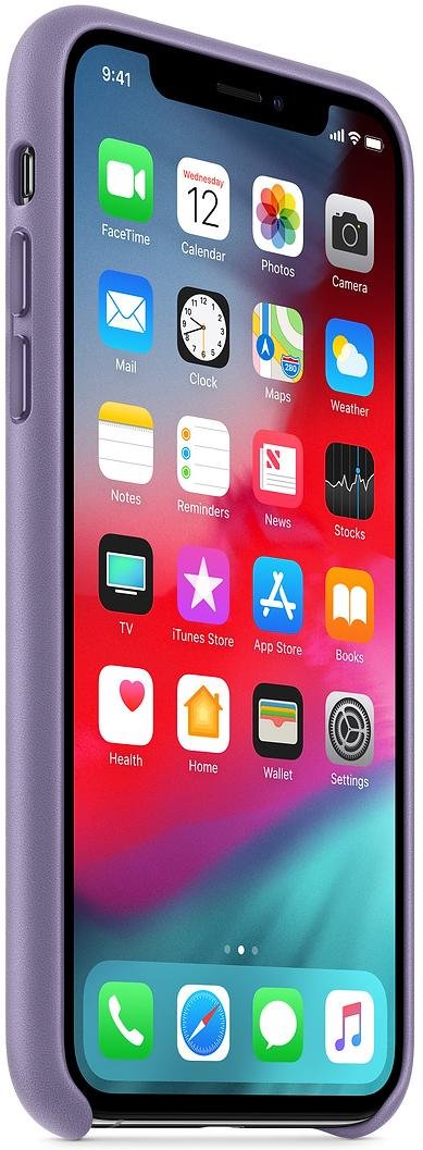 Чохол-накладка Apple для iPhone XS - Leather Case Lilac