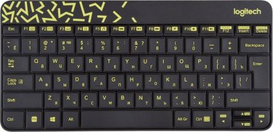 Комплект клавіатура+миша Logitech MK240 Black/Chartreuse (920-008213)