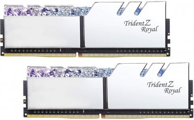 Оперативна пам’ять G.SKILL Trident Z Royal Silver DDR4 2x8GB F4-3200C16D-16GTRS