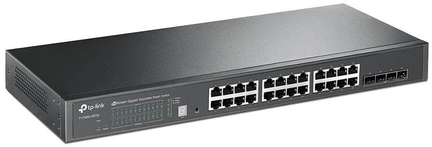 Switch, 28 ports, Tp-Link T1700G-28TQ 24x10/100/1000Mbps, 4x10G SFP, L4
