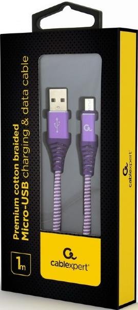 Кабель Cablexpert AM / Micro USB 1m Purple (CC-USB2B-AMmBM-1M-PW)