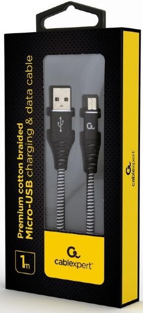 Кабель Cablexpert AM / Micro USB 1m Black (CC-USB2B-AMmBM-1M-BW)