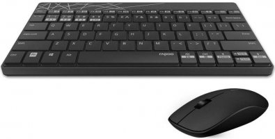 Клавіатура+миша, Rapoo 8000M Wireless, Black