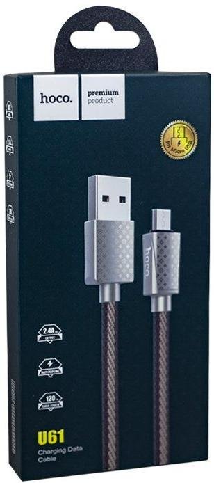 Кабель Hoco U61 Treasure AM / Micro USB 1m Brown (U61 Micro Brown)