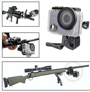 Кріплення на зброю, вудки, луки Airon AC160 для екшн-камер GoPro, Airon, Acme, Xiaomi, SJCam, EKEN, ThiEYE
