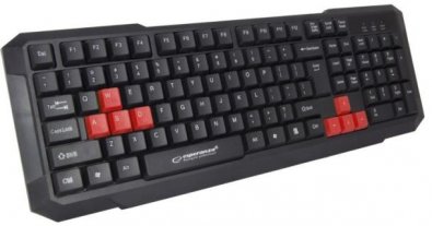 Клавіатура, Esperanza EGK102 USB, Red