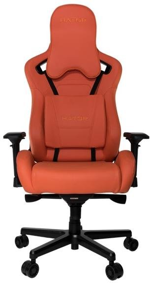 Крісло ігрове Hator Arc, PU шкіра, Al основа, Citrus Orange