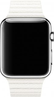 Ремінець HiC for Apple Watch 38/40mm - Leather Loop Band White