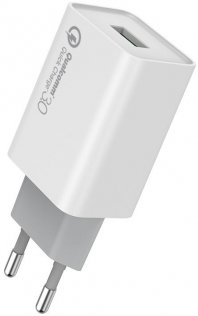 Зарядний пристрій ColorWay Quick Charge 3.0 1xUSB 18W White (CW-CHS013Q-WT)