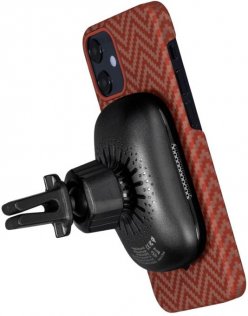  Чохол Pitaka for iPhone 12 Mini - MagEZ Case Herringbone Red/Orange (KI1207)