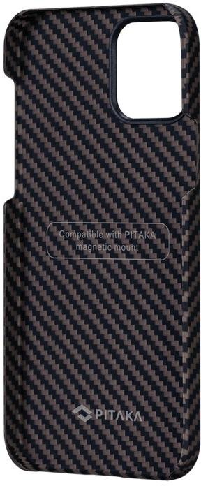 Чохол Pitaka for iPhone 12 - MagEZ Case Twill Black/Rose Gold (KI1206M)