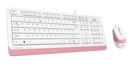 Комплект клавіатура+миша A4tech F1010 Pink (F1010 (Pink))
