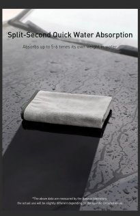Мікрофібра Baseus Easy Life Car Washing Towel 40x80 1psc Grey (CRXCMJ-A0G)